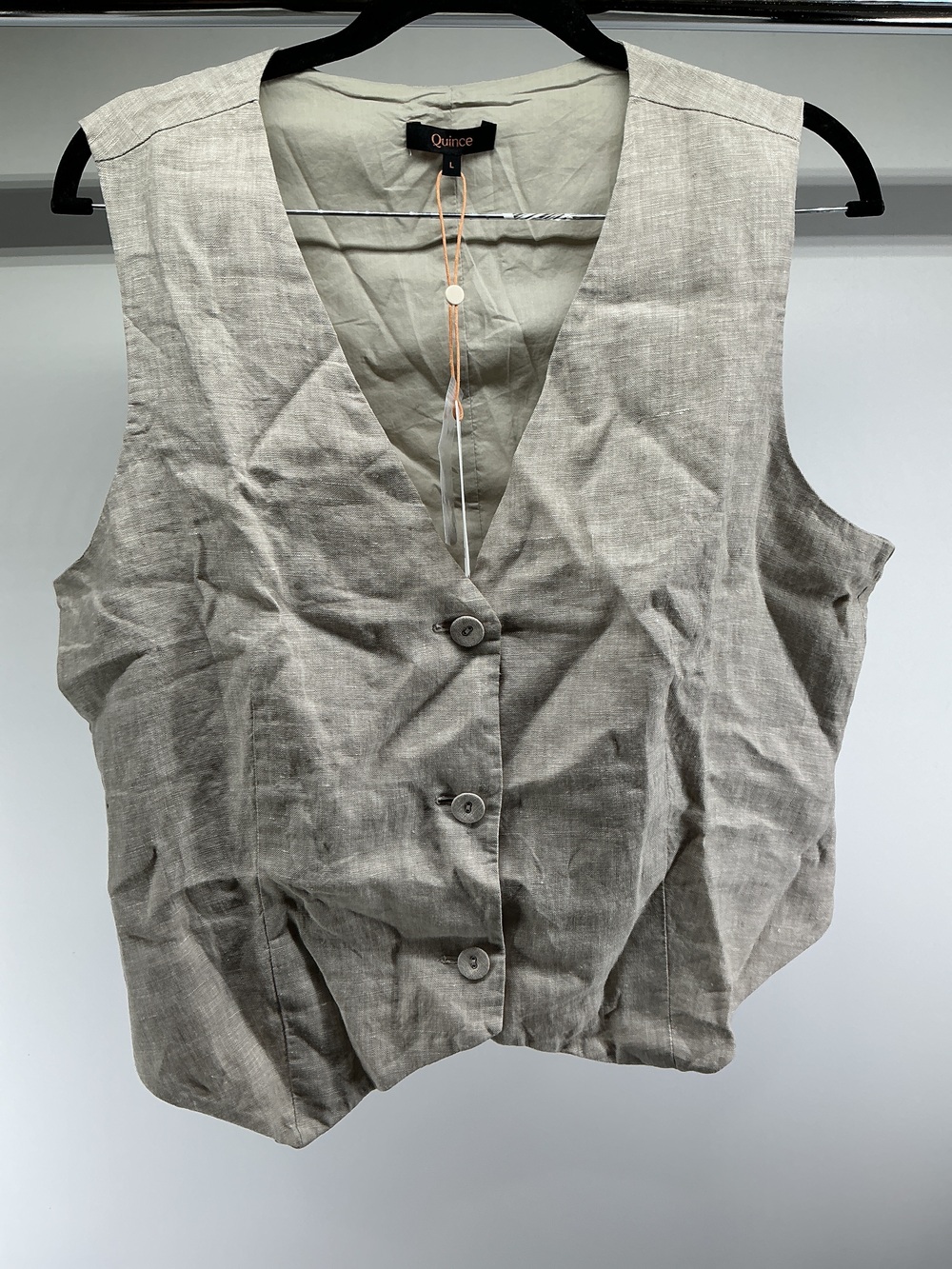 100% European Linen Vest